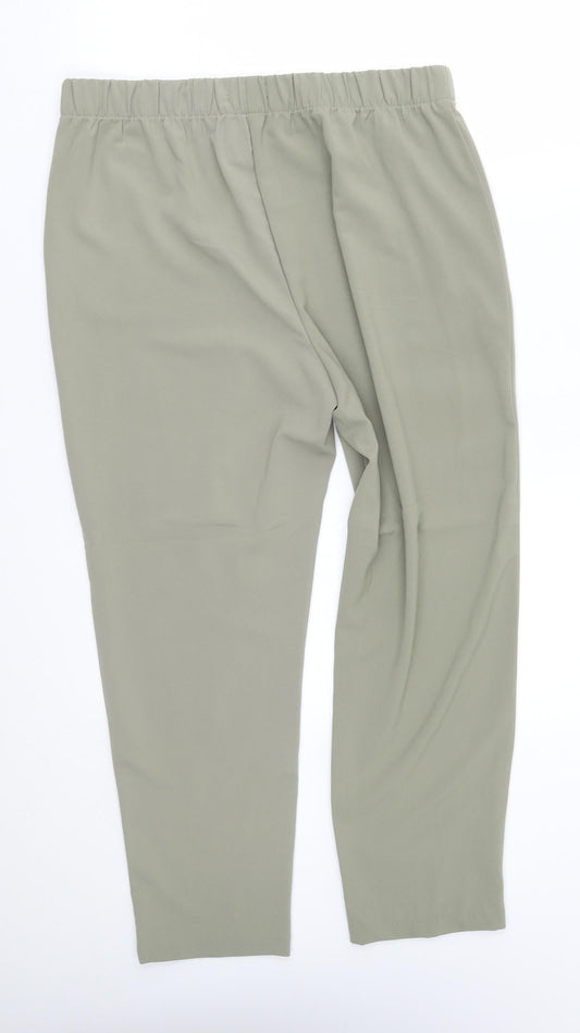 Preworn Womens Green Capri Trousers Size 32 in L24 in
