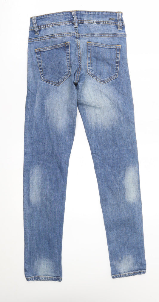 clullin Womens Blue Straight Jeans Size 6 L30 in