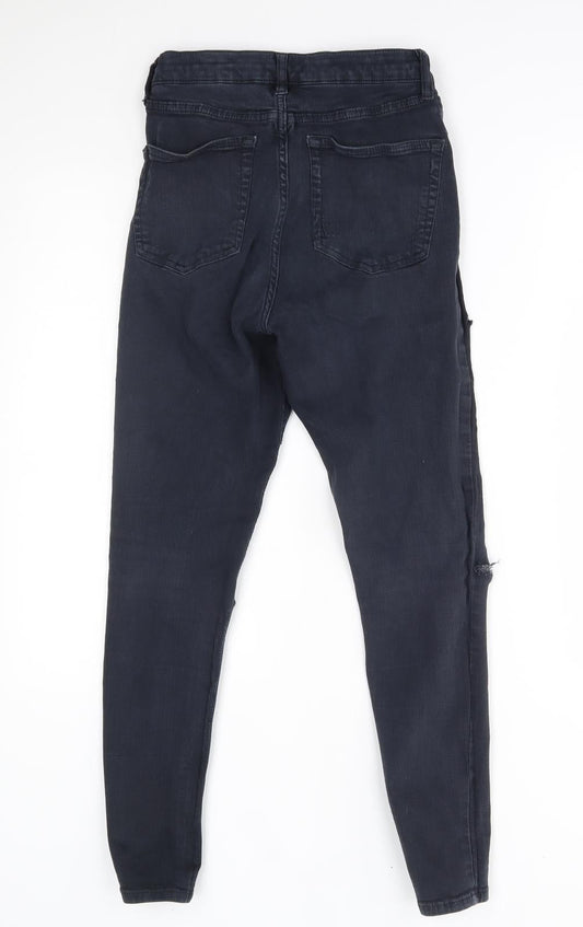 Topshop Womens Blue Skinny Jeans Size 28 in L30 in