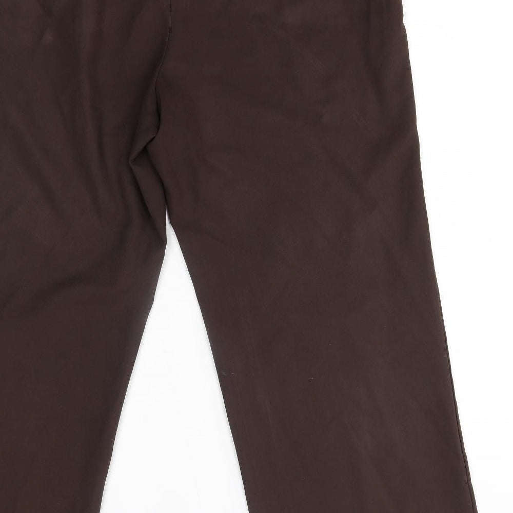 essence Womens Brown Trousers Size 18 L28 in