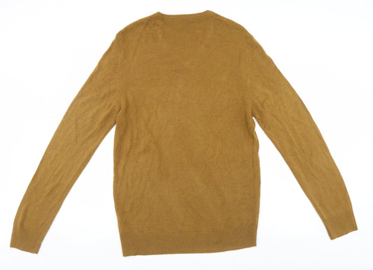 Peacocks Mens Brown Pullover Jumper Size L
