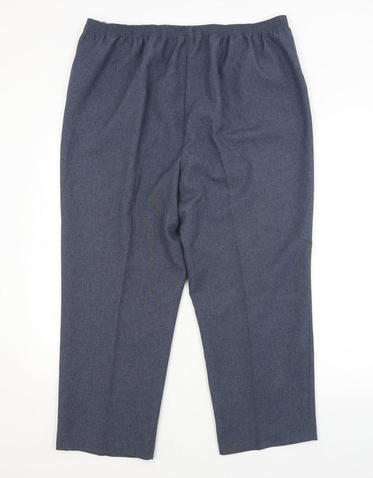 Bonmarché Womens Blue Trousers Size 18 L24 in