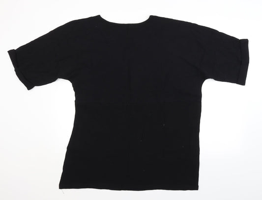Preworn Womens Black Basic Blouse Size XL