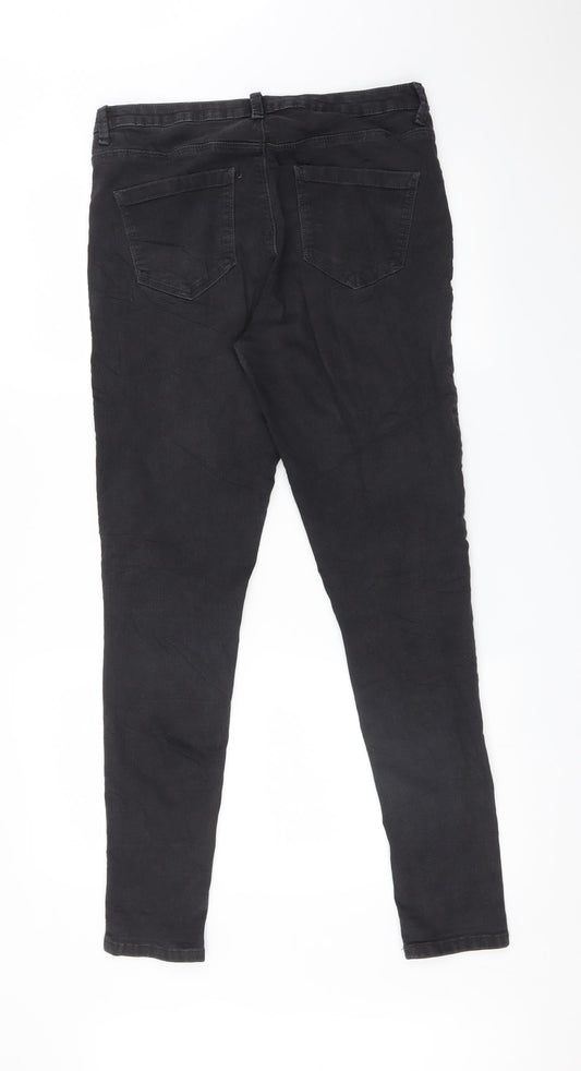 Clockhouse Womens Black Skinny Jeans Size 12 L29 in