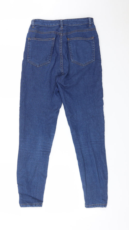 Boohoo Womens Blue Skinny Jeans Size 10 L26 in