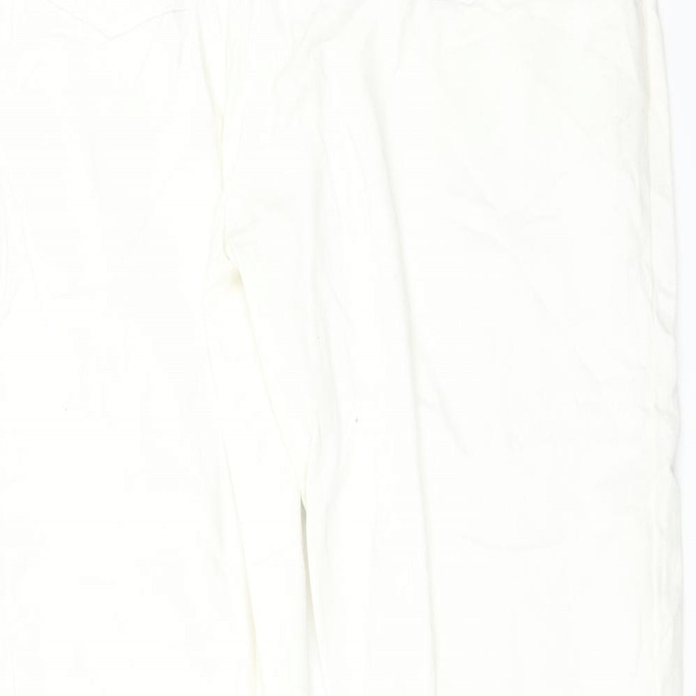 Brooker Womens White Straight Jeans Size 18 L30 in