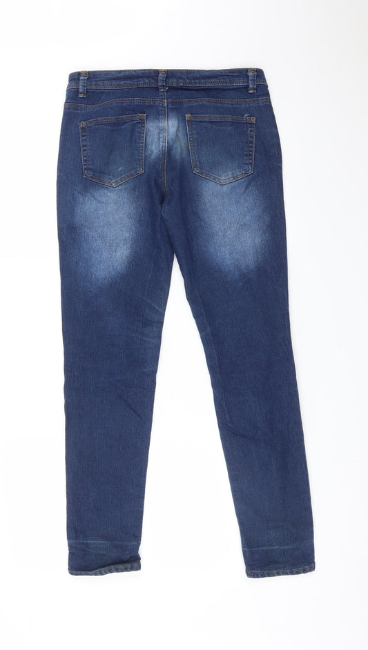 DENIM CO Womens Blue Skinny Jeans Size 10 L28 in