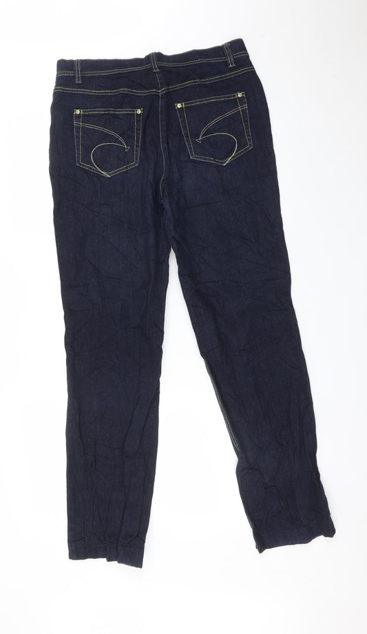 Bonita Womens Blue Straight Jeans Size 10 L30 in