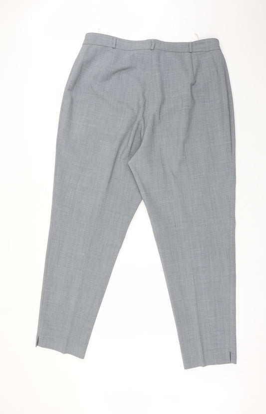 Bianca Womens Grey Dress Pants Trousers Size 20 L29 in