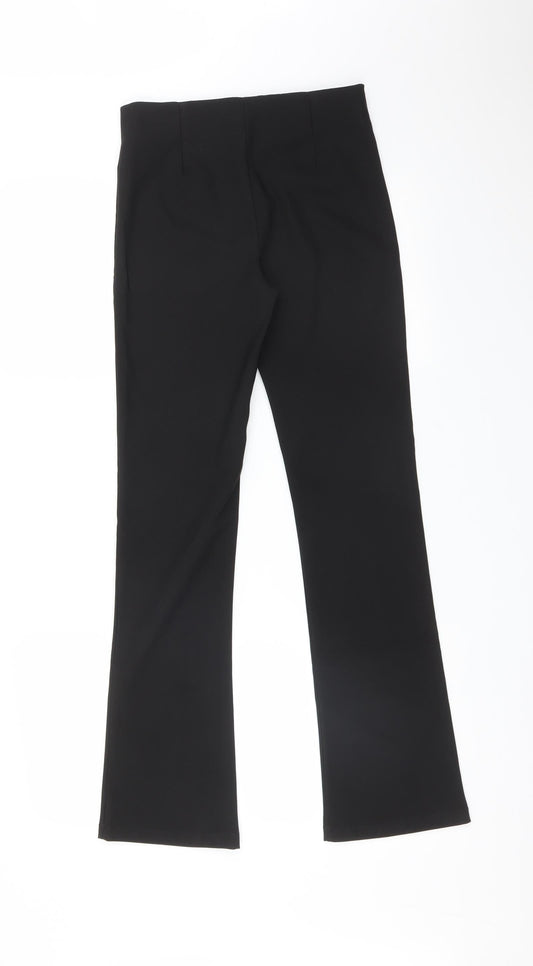 Sarah Jane Womens Black Trousers Size 8 L28 in