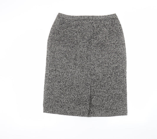 paul separates Womens Grey A-Line Skirt Size 12