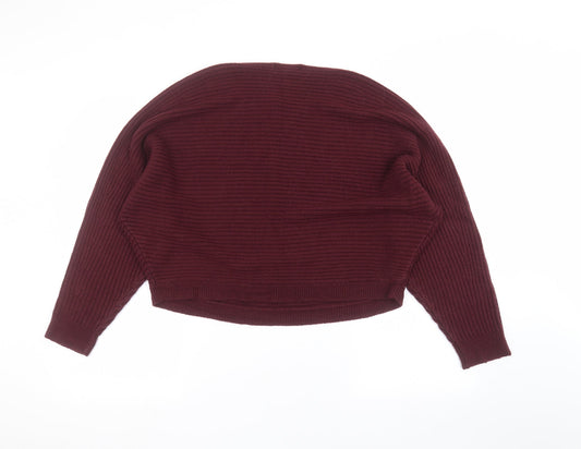 New Look Womens Purple Pullover Jumper Size M