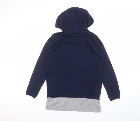 River Island Womens Blue Pullover Hoodie Size S