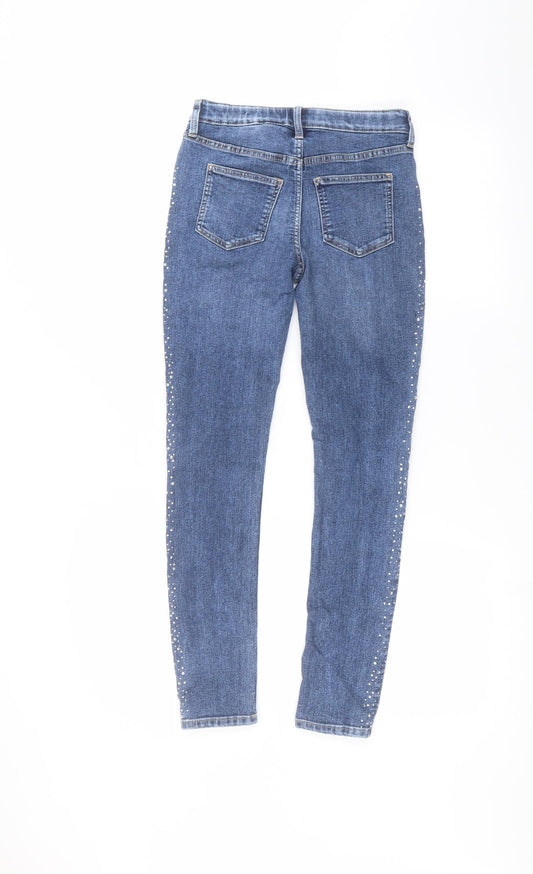 H&M Girls Blue Skinny Jeans Size 11-12 Years