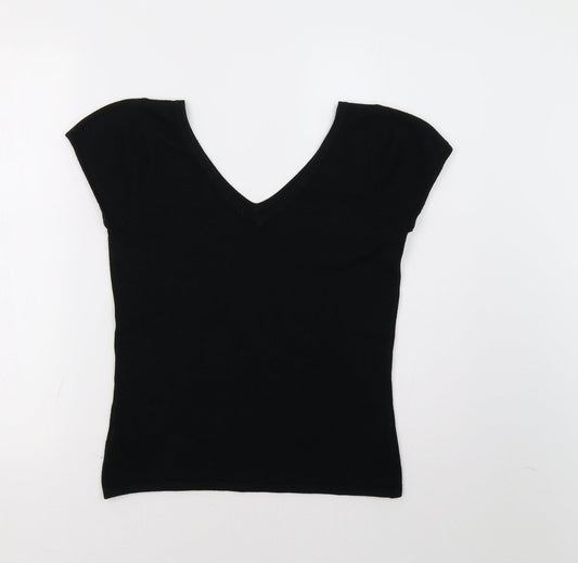 Evan-Picone Womens Black Pullover Jumper Size M