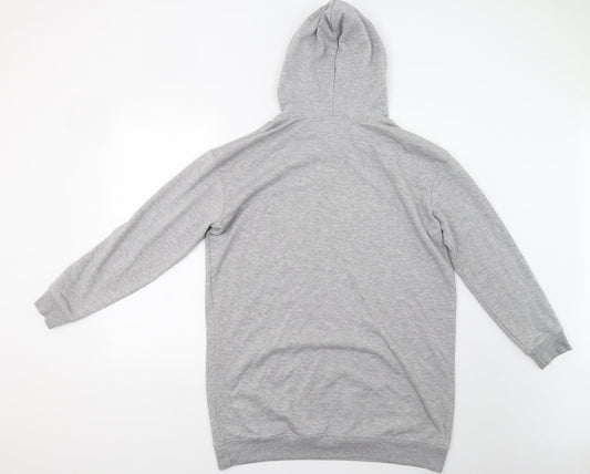 Pretty Little Thing Womens Grey Pullover Hoodie Size 8