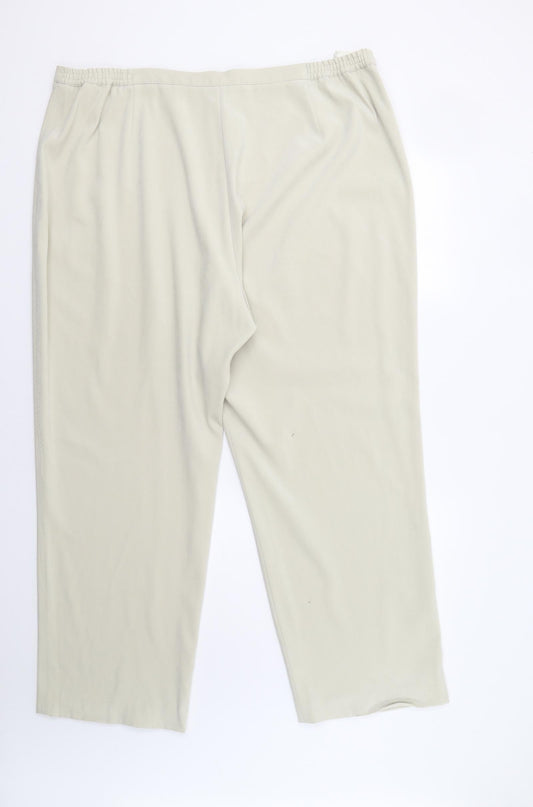 ELVI Womens Beige Trousers Size 26 L29 in