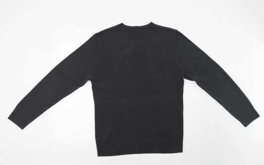 Peacocs Mens Grey Pullover Jumper Size L