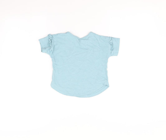 TU Girls Blue Basic T-Shirt Size 3 Years
