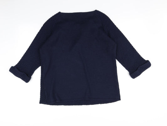 Simply Stock Shop Womens Blue Pullover Jumper Size L