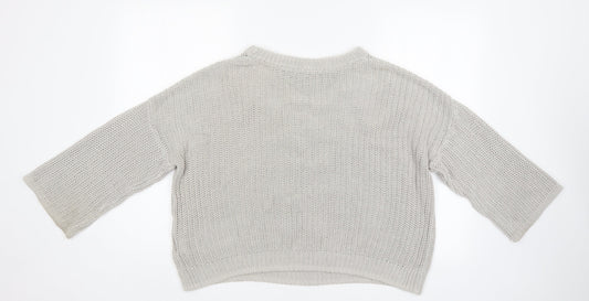 H&M Womens Grey Pullover Jumper Size S