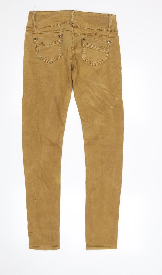 R-Ping Womens Brown Skinny Jeans Size 12 L32 in