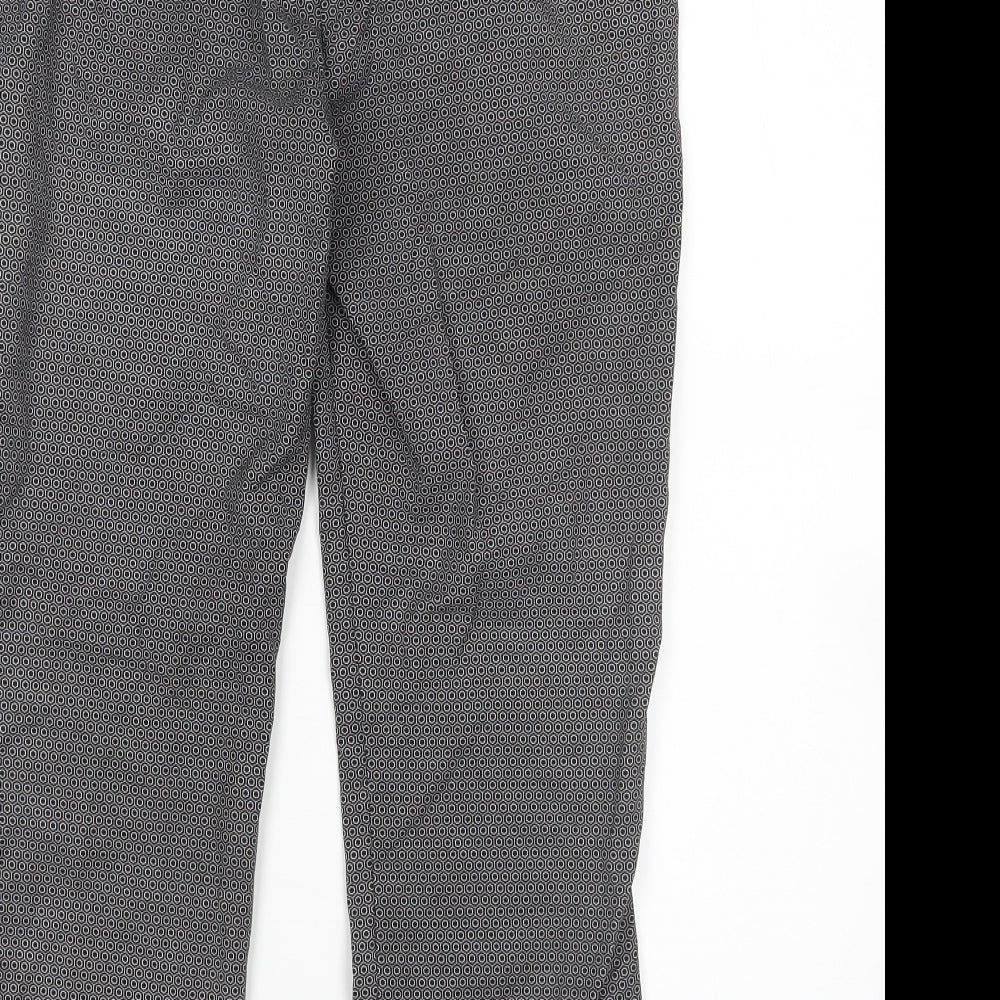 RESERVED Womens Multicoloured Geometric Trousers Size 12 L28 in