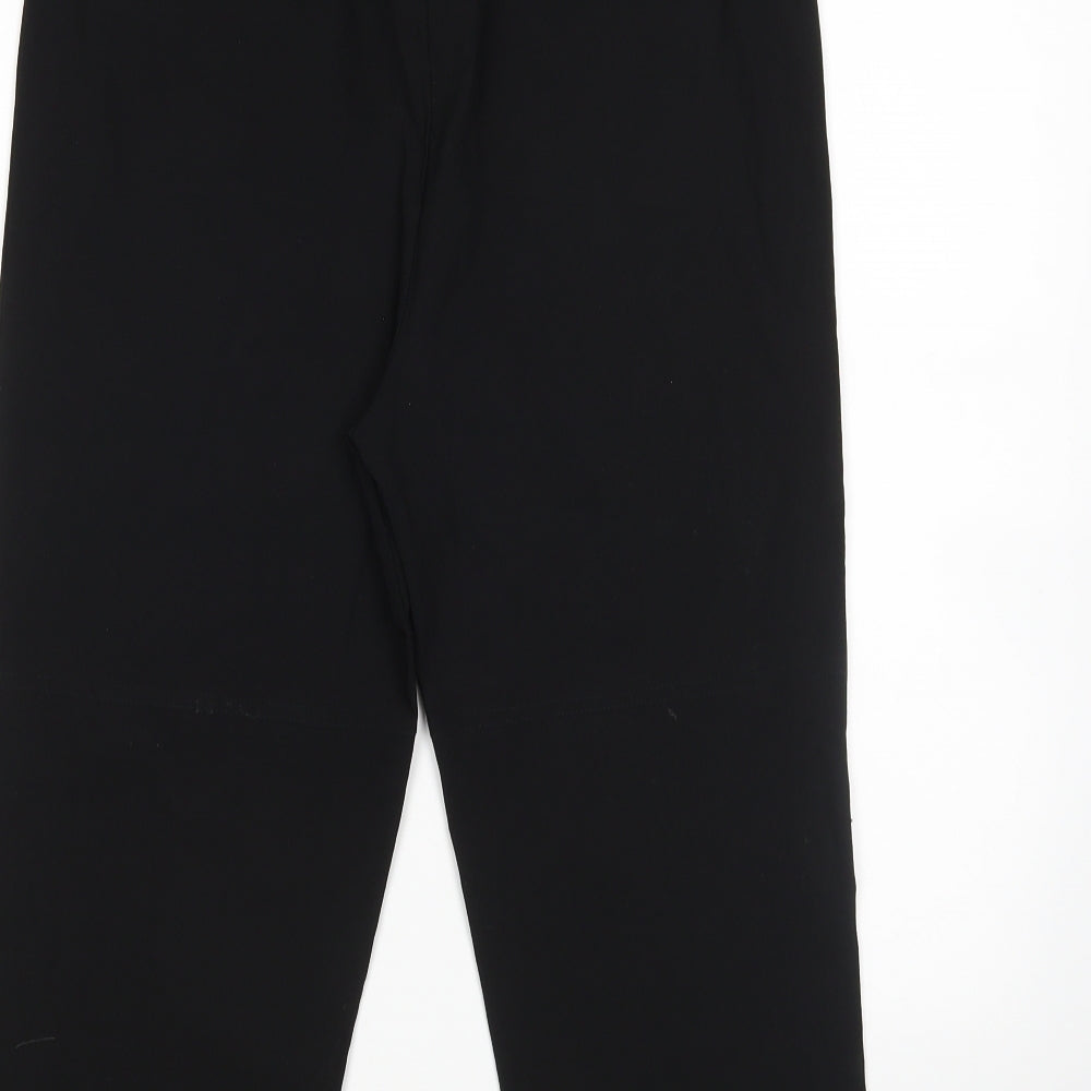 Preworn Womens Black Cropped Trousers Size M L20 in