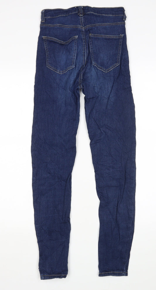 Rana Womens Blue Skinny Jeans Size 8 L27 in