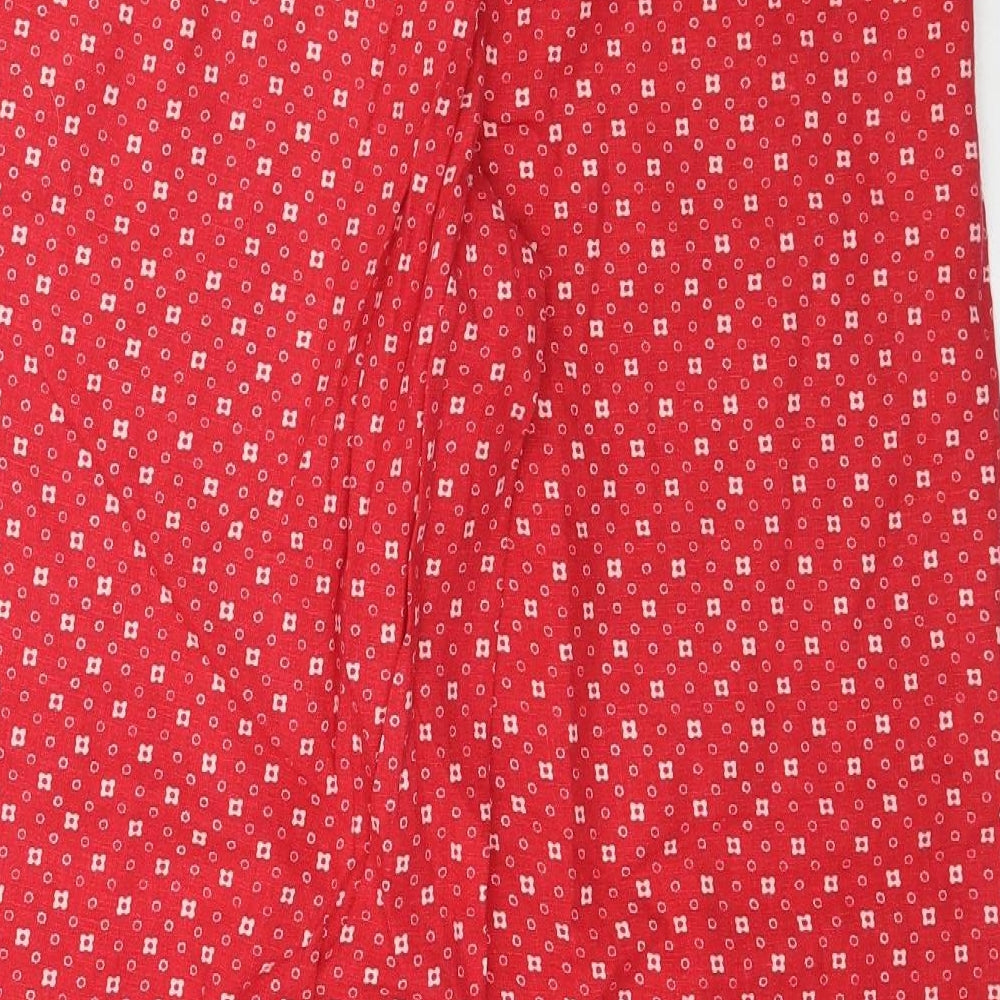 Preworn Womens Pink Floral Trousers Size 10 L29 in