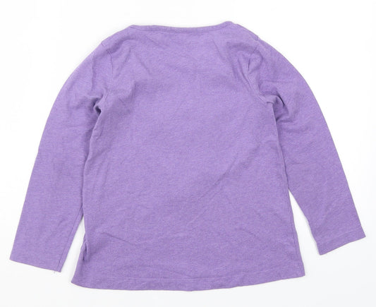 Topolino Girls Purple Basic T-Shirt Size 7 Years - Alpaca