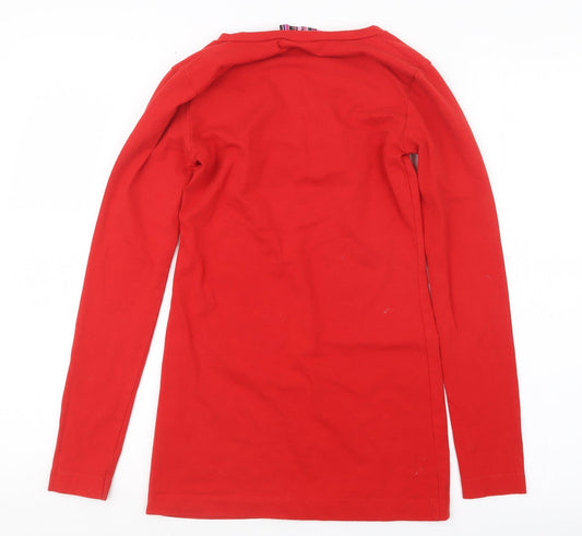 YLondon Womens Red Basic T-Shirt Size S
