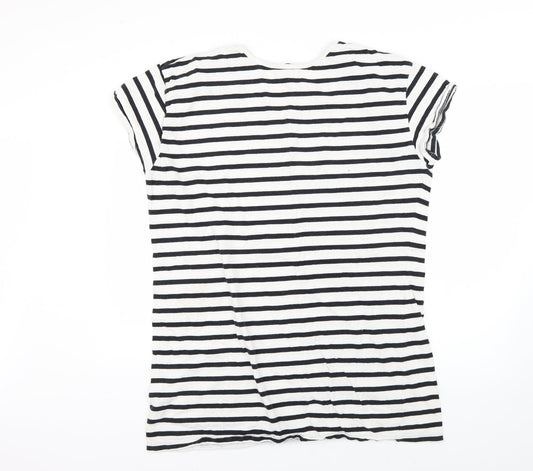 Miso Womens Multicoloured Striped Basic T-Shirt Size 14