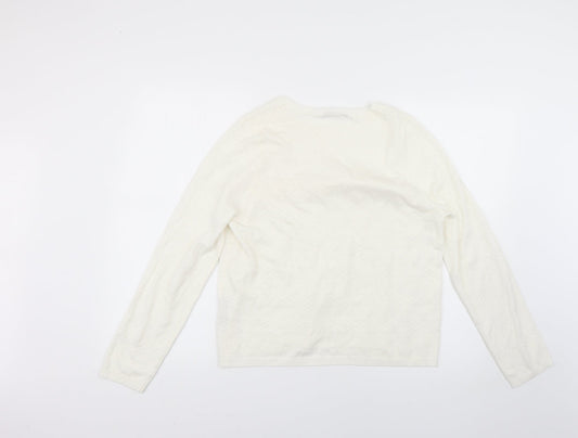 Very Womens White Pullover Jumper Size 18