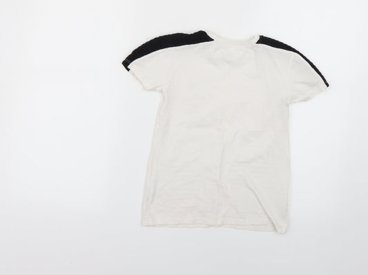 pep&co Boys White Basic T-Shirt Size 7-8 Years