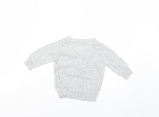 NEXT Baby Grey Pullover Jumper Size 3-6 Months
