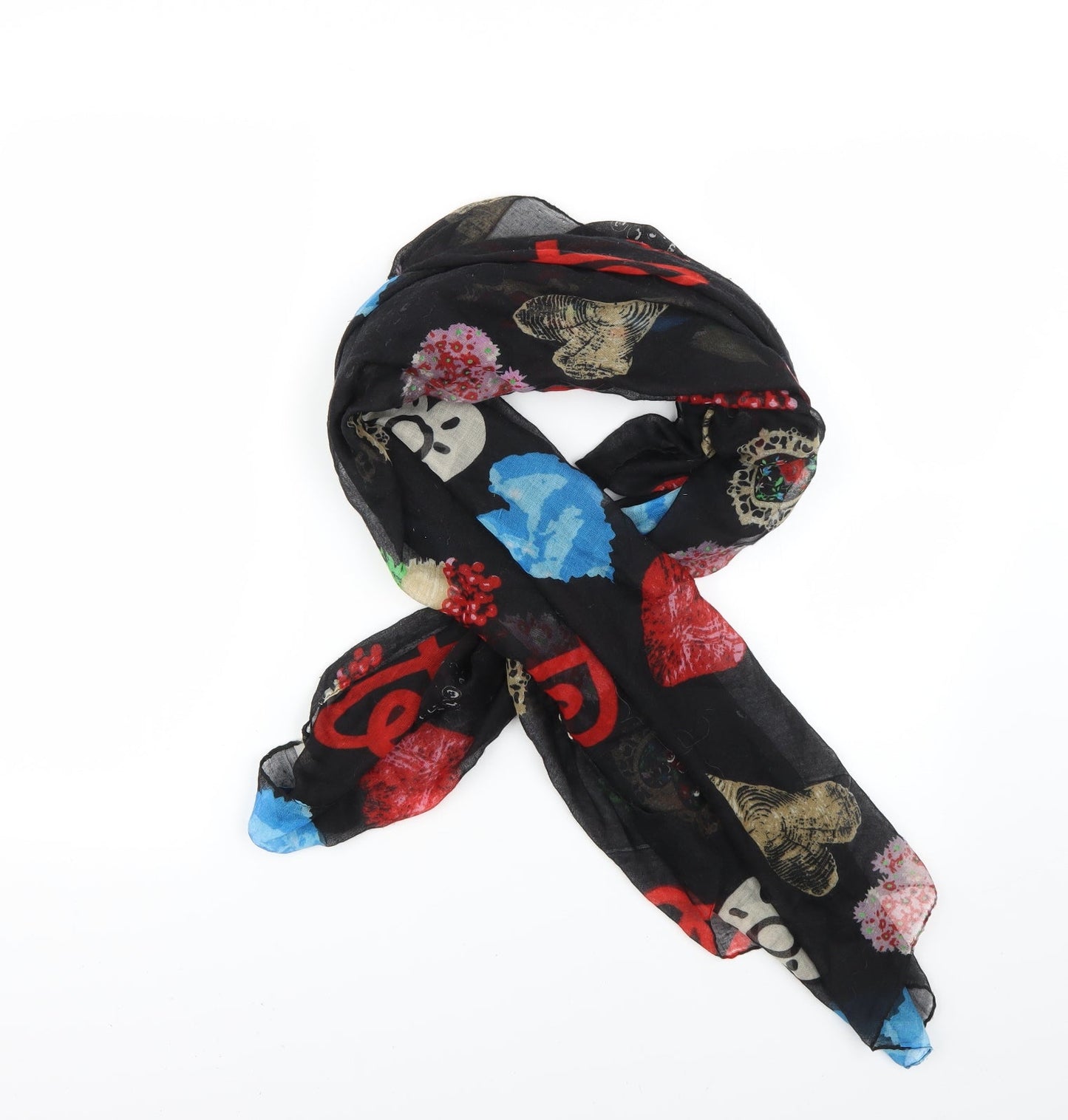 prreworn Womens Multicoloured Geometric Scarf