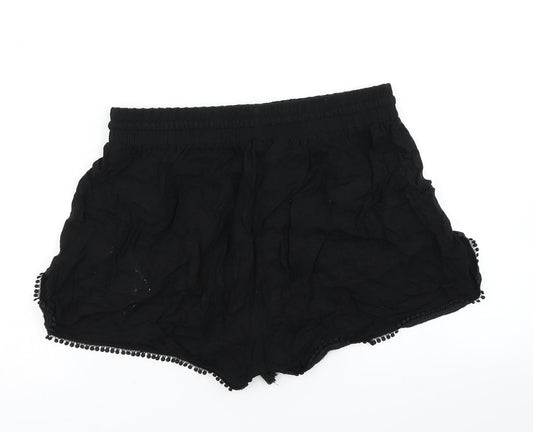 New Look Womens Black Hot Pants Shorts Size 10