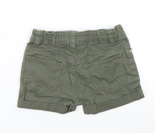 Denim Co Girls Green Denim Cargo Shorts Size 3-4 Years