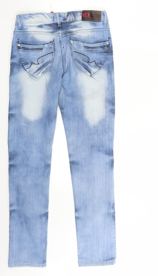 Y.L.H Jeans Girls Blue Denim Skinny Jeans One Size