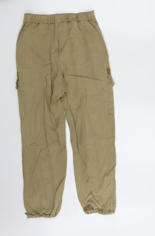 River Island Womens Brown Carrot Trousers Size 6 L26 in