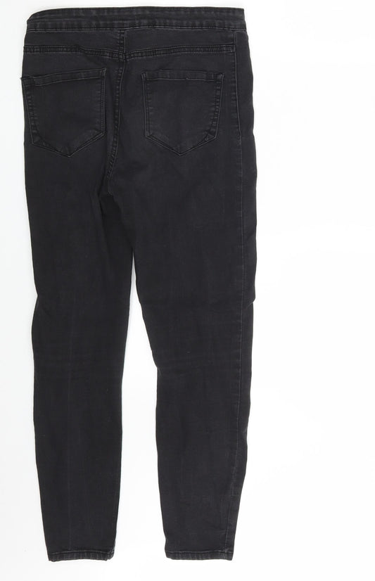 Denim Co. Womens Black Denim Jegging Jeans Size 10 L26 in