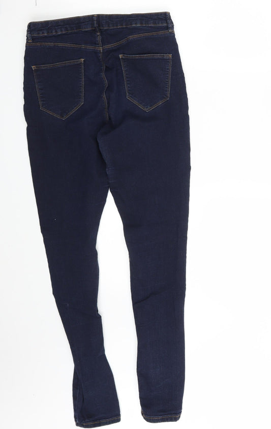 Dorothy Perkins Womens Blue Denim Skinny Jeans Size 10 L30 in
