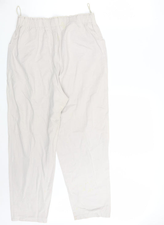Preworn Womens Beige Dress Pants Trousers One Size L25 in