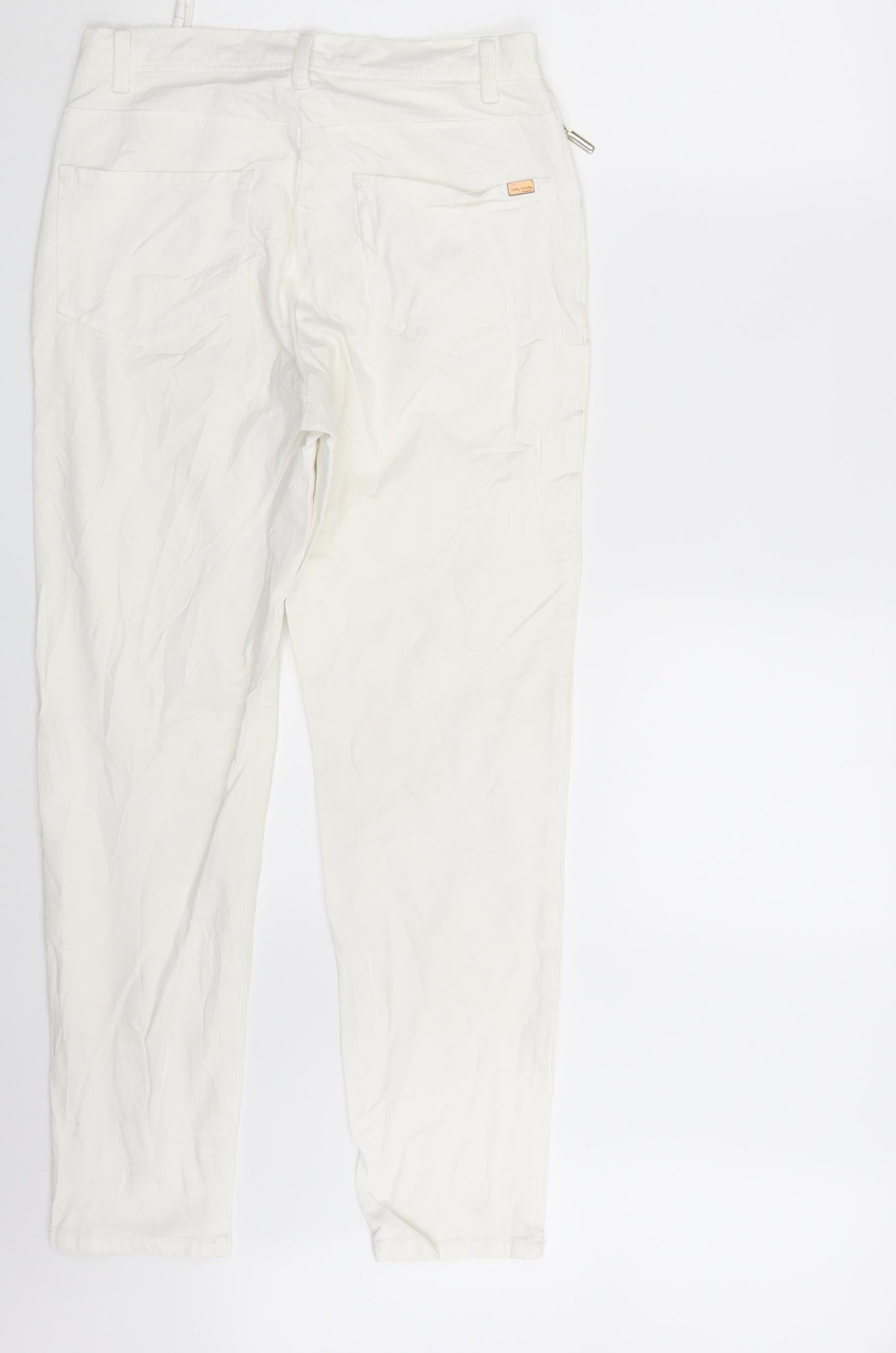 Betty Barclay Womens Ivory  Denim Skinny Jeans Size 10 L28 in