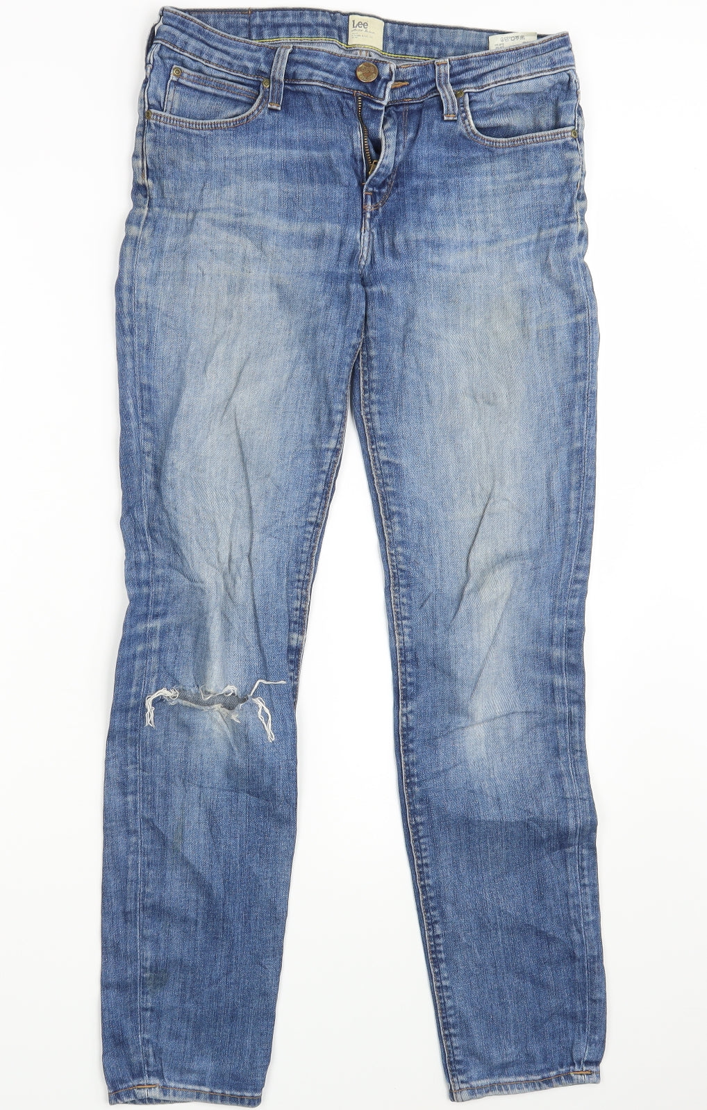 Lee Mens Blue Denim Skinny Jeans Size 30 in L29 in