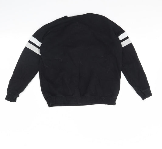 M&S Girls Black Pullover Jumper Size 13 Years