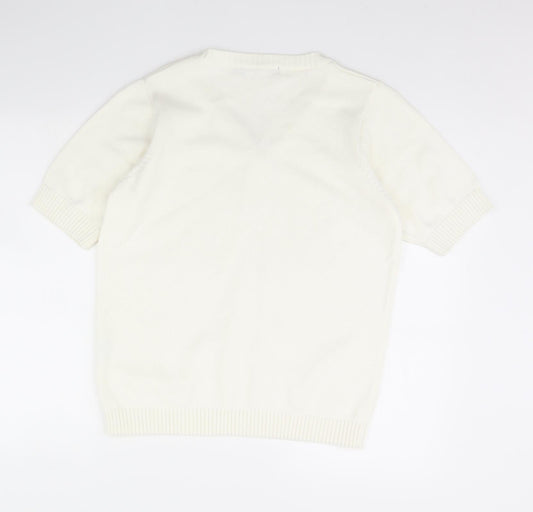 isle Womens Ivory Pullover Jumper Size L