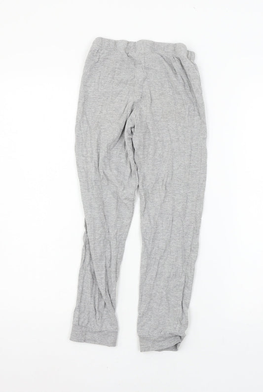 Marks and Spencer Girls Grey Solid Jersey Cami Pyjama Pants Size 9-10 Years