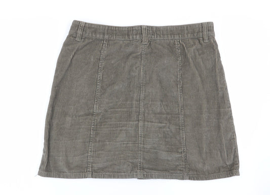 NEXT Womens Green Flare Skirt Size 14